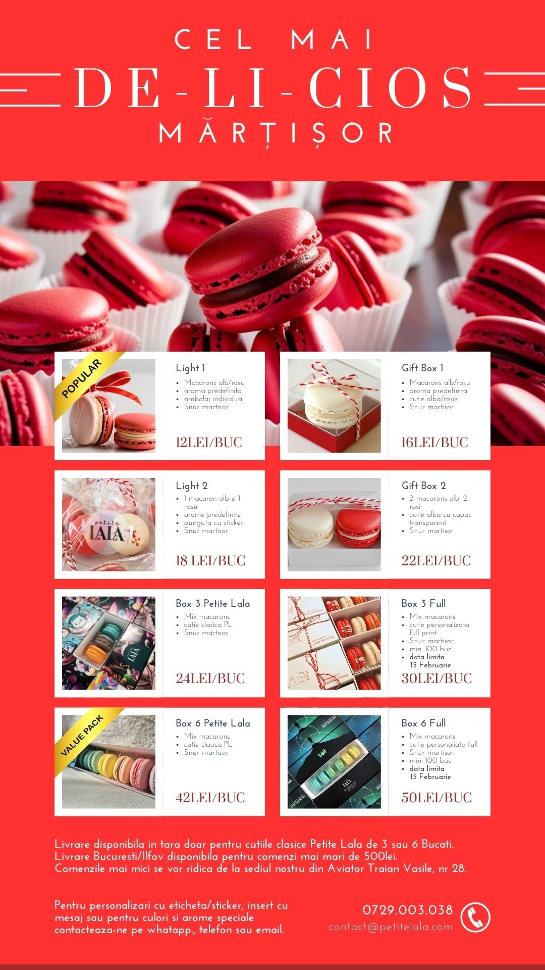 Macarons Mărțișor