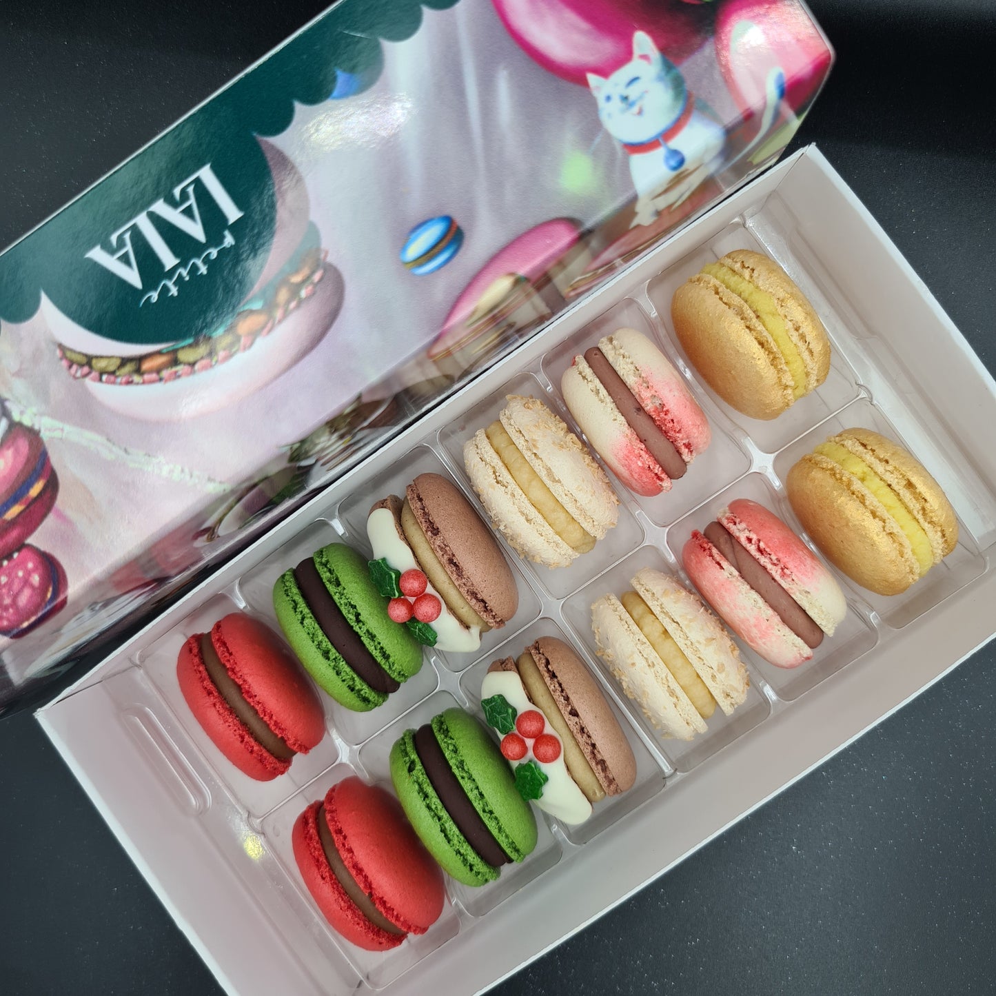 Box Macarons Crăciun