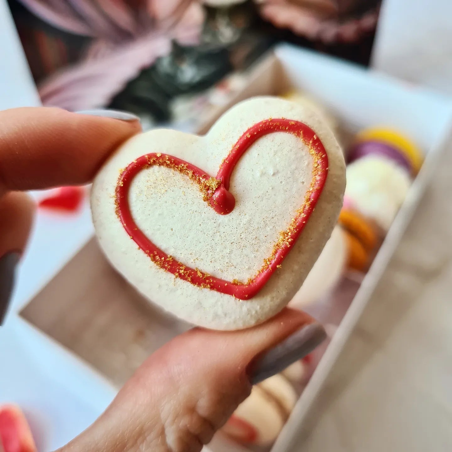 Box Macarons Îndrăgostiți