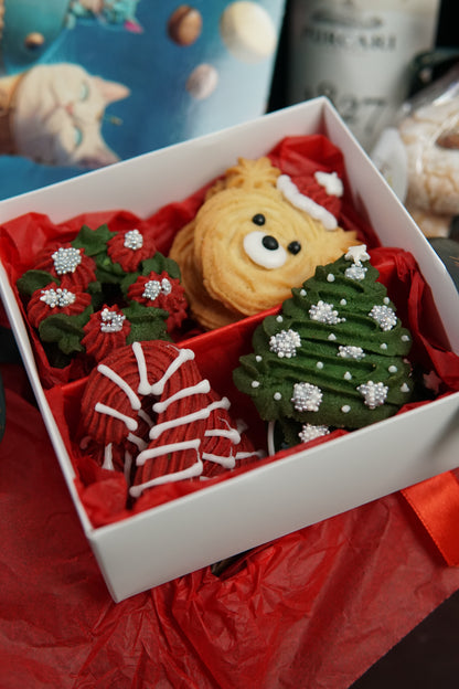 Macarons Christmas Gift Box - Coș Cadou Crăciun